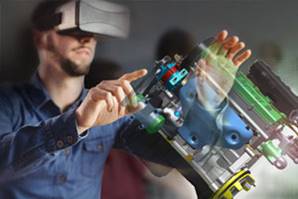 a man using vuforia studio