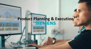 Product planning & execution Siemens